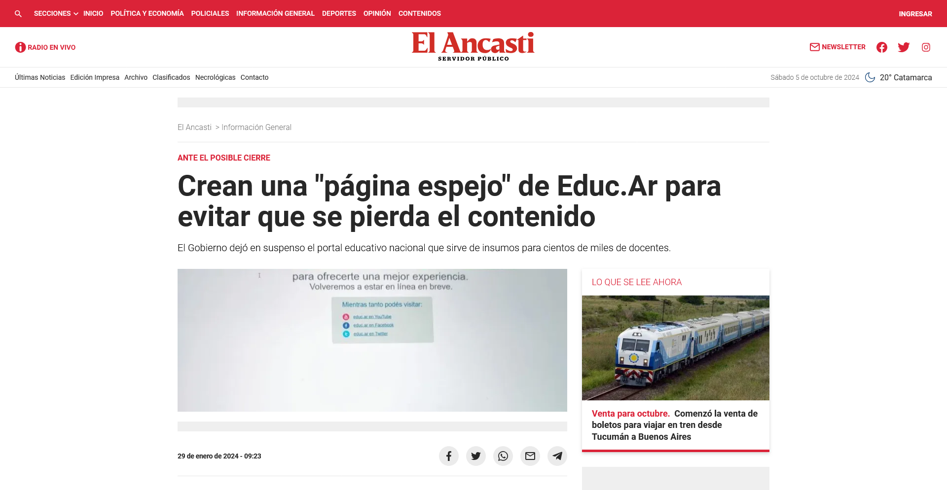 29/01/2024 - El Ancasti