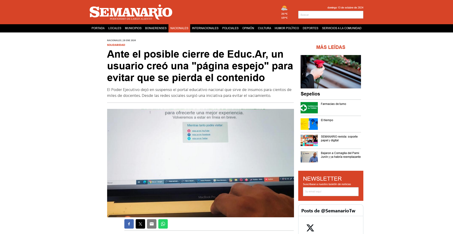 29/01/2024 - Semanario Junin