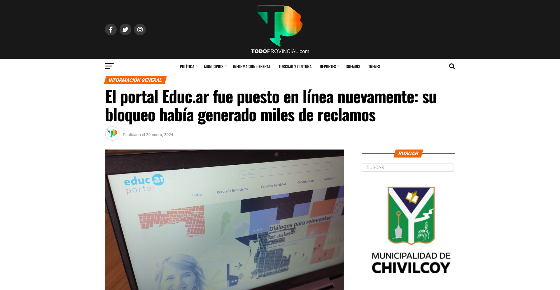 29/01/2024 - Todo Provincial