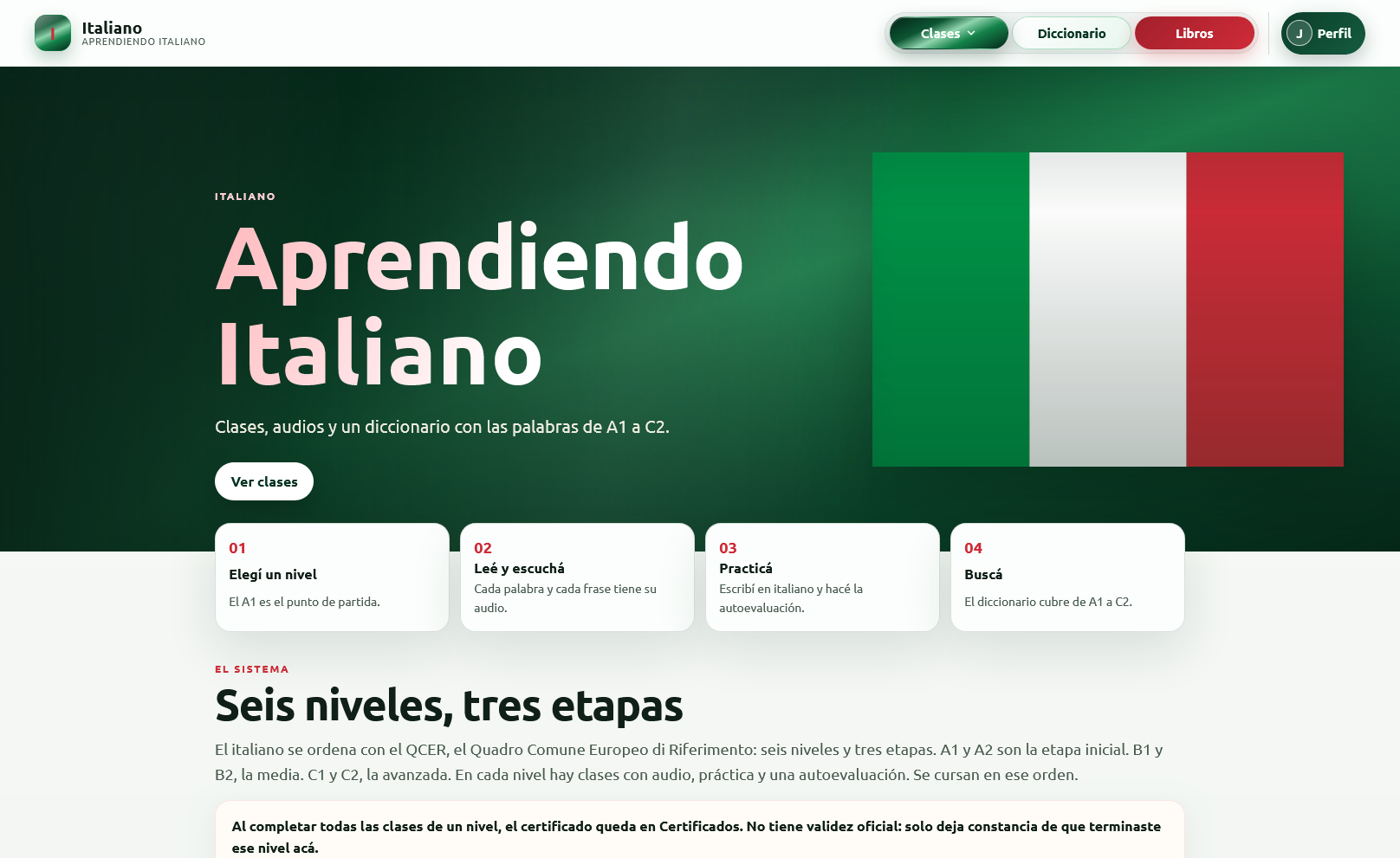 Italiano - Aprendiendo italiano